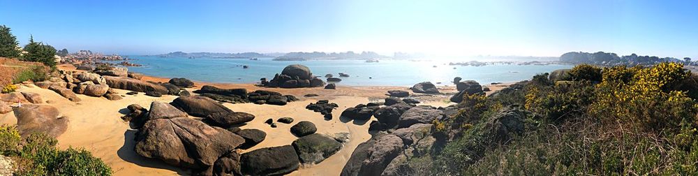 Panoramic view of sea against sky