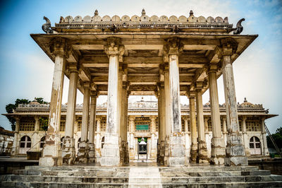 Low angle view of a temple