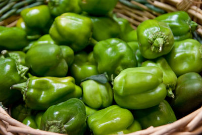 Close-up of green vegetables for sale in market