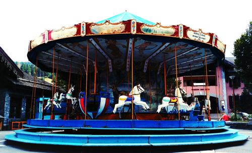 Carousel in amusement park