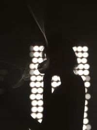 Close-up of illuminated lamp
