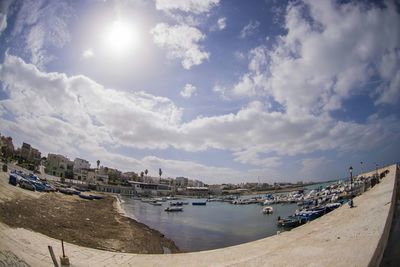 Boats in sea