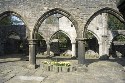 Arch bridge in old building