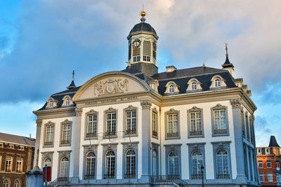 Low angle view of historical building against sky