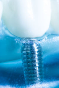 Close-up of water splashing in swimming pool