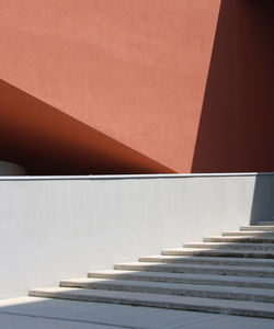 Low angle view of staircase against building