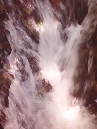 Scenic view of waterfall