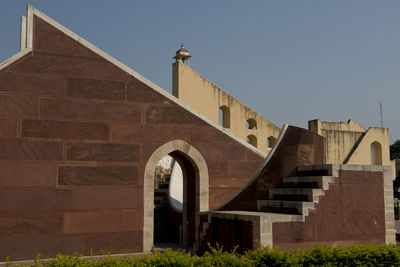 Low angle view of historical building against sky