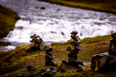 Rocks on shore