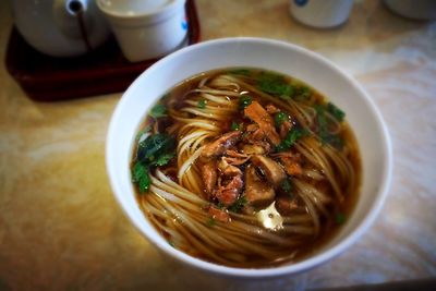 Close-up of food served in bowl