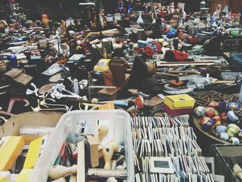 People at market stall