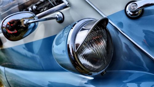 Close-up of vintage car