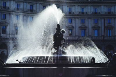 Fountain in city