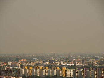Panoramic view of buildings, rangsit thailand, november 15, 2019