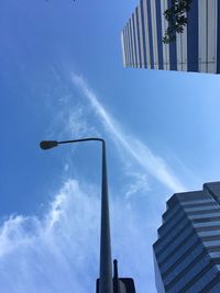 Low angle view of vapor trail in sky