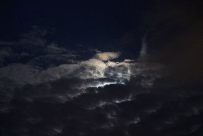 Low angle view of clouds in sky