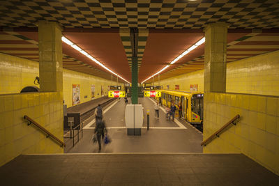 People at subway station