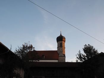 Low angle view of building against sky