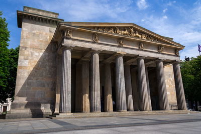 Low angle view of historical building