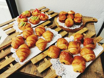 Close-up of food on table