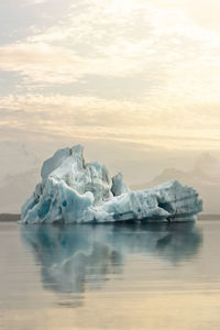 Floating iceberg at jokulsarlon glacier lagoon ,south of iceland