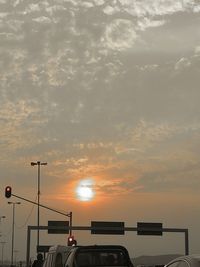 Scenic view of sunset sky