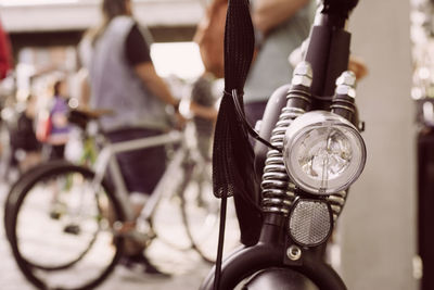 Close-up of bicycle