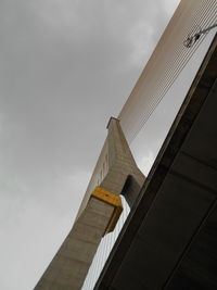 Low angle view of bridge against sky