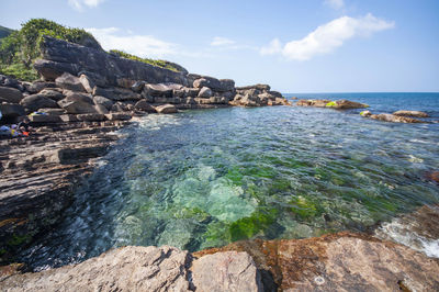 Scenic view of sea against sky