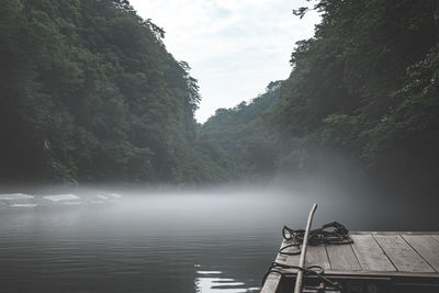 Scenic view of lake against mountain