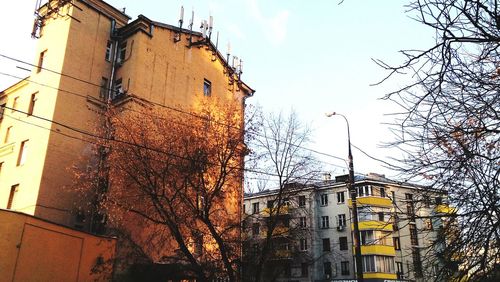 Low angle view of building against sky