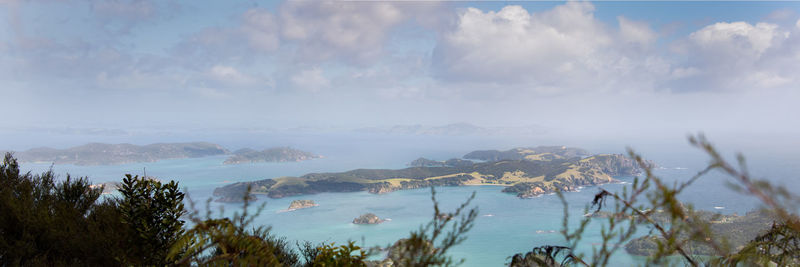 Panoramic shot of sea against sky