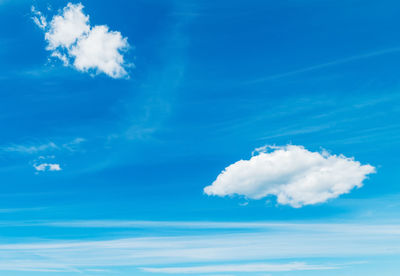 Low angle view of clouds in sky