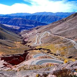 Scenic view of mountains