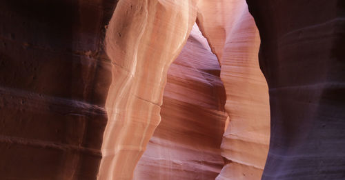 Low angle view of rock formation