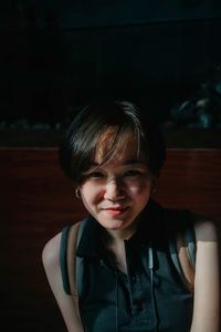 Portrait of boy smiling