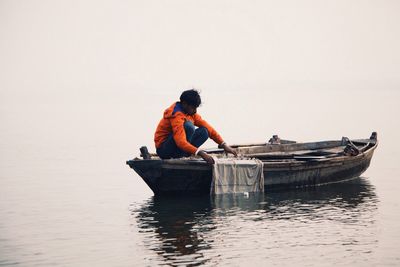 Boat in sea