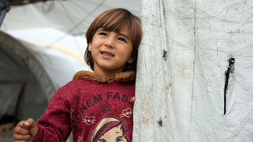 Syrian refugee children suffer from tragic humanitarian conditions in the winter