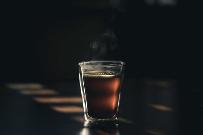 Close-up of drink on table