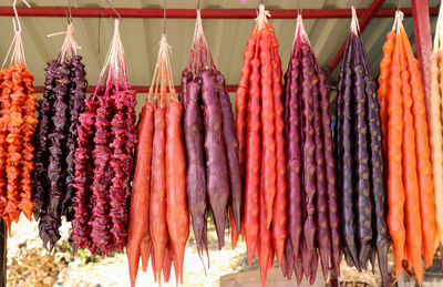 View of vegetables for sale in market