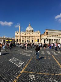 Group of people at vatican city 