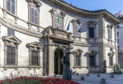 The state archive building in the city of milan, italy