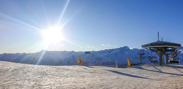 Start of spinale direttissima in madonna di campiglio, near chalet fiat