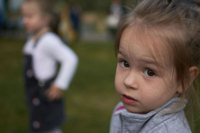 Portrait of cute girl