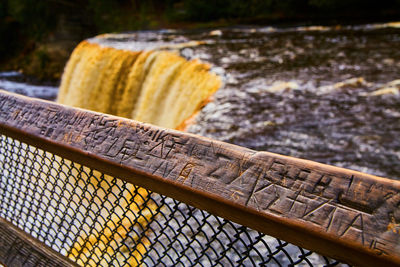 Close-up of bridge