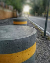 Close-up of road against blurred background