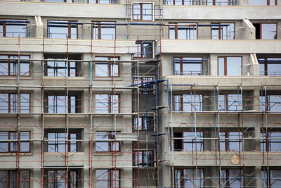 External wall insulation. renovation of a new building