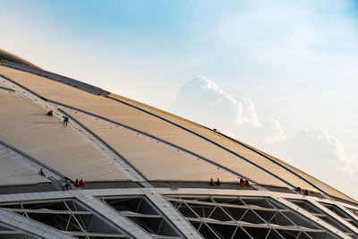 Low angle view of building against sky