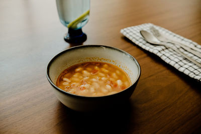 Close-up of drink on table