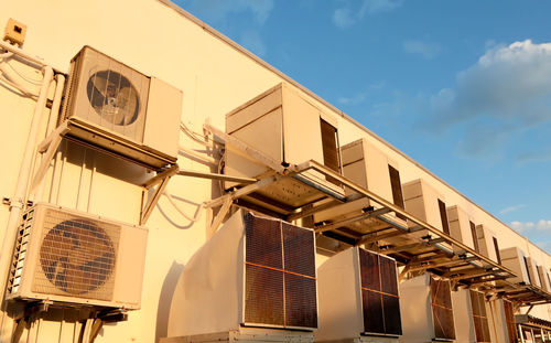 Low angle view of building against sky